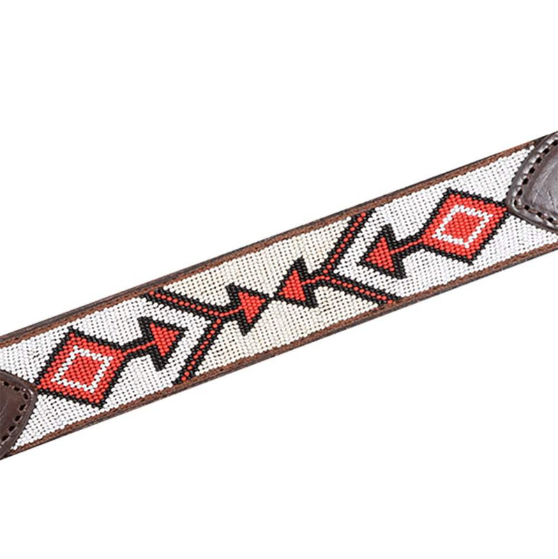 Cashel Company White/Red Beaded Breast Collar