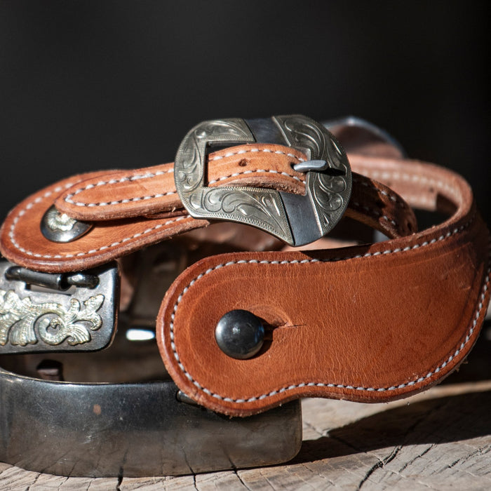 Martin Saddlery Natural Salinas Buckle Cowboy Spur Straps
