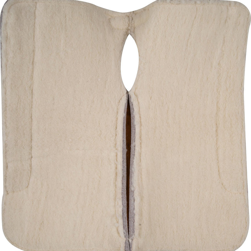Classic Equine 31x32 Tan Felt 3/4in Fleece Bottom Saddle Pad