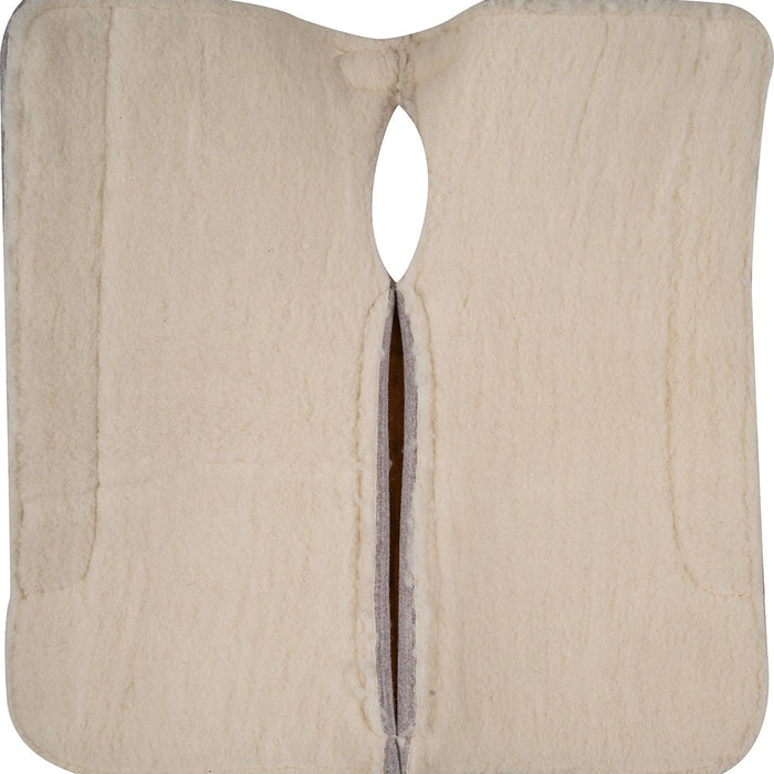 Classic Equine 31x32 Tan Felt 3/4in Fleece Bottom Saddle Pad