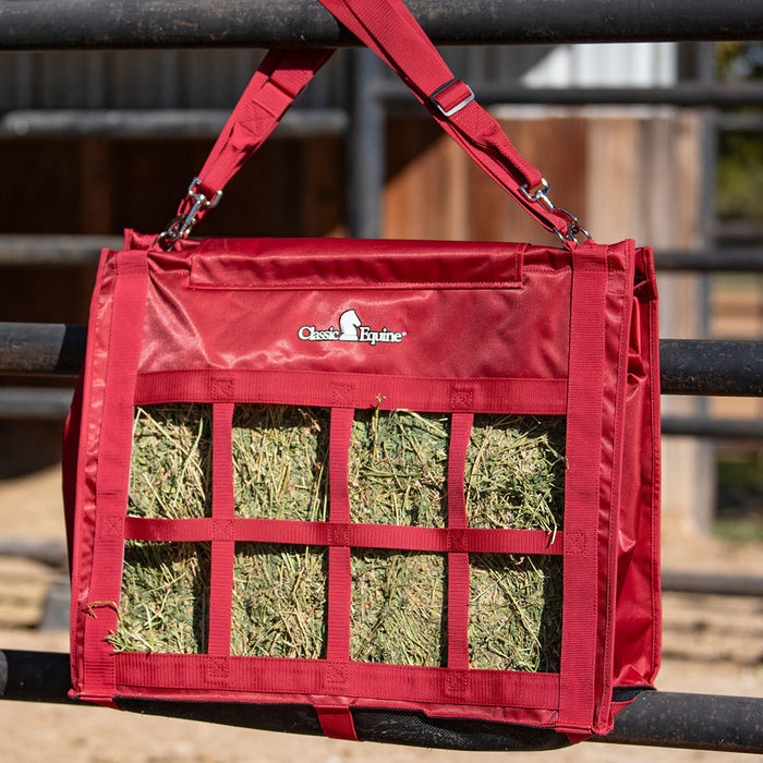Classic Equine Red Top Load Hay Bag