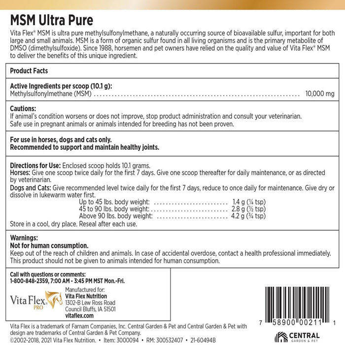 Vita Flex MSM Ultra Pure 10lb