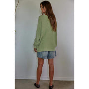 By Together Apparel Womens Sage Day Tone Pullover Sweater