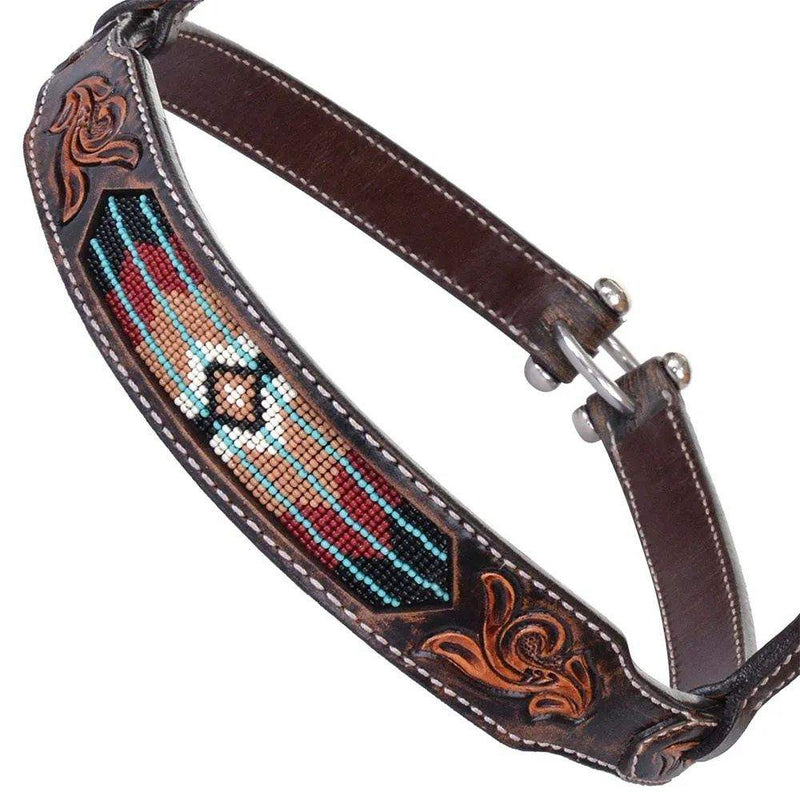 Circle Y Saddlery Beaded Southwest Noseband