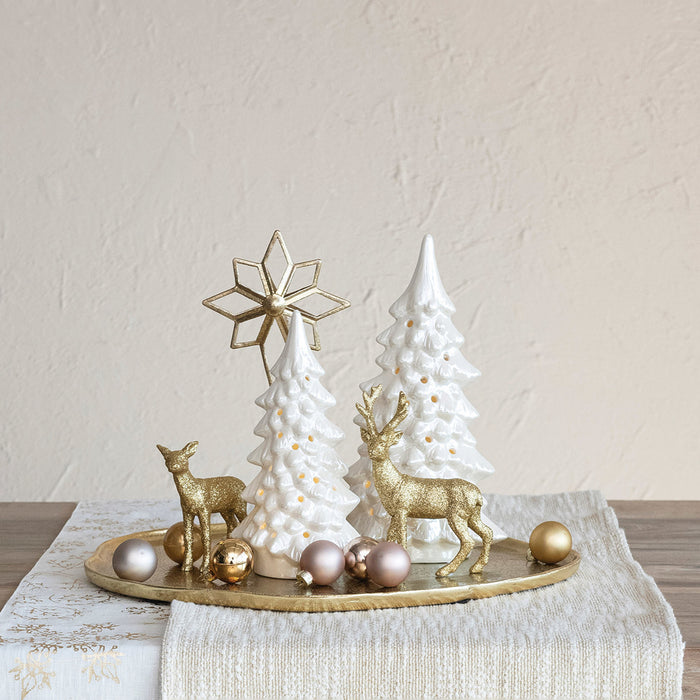 Creative Co-Op Small Iridescent LED Tree