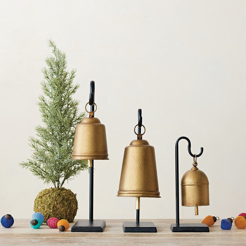 Creative Co-Op Antique Gold Metal Bell