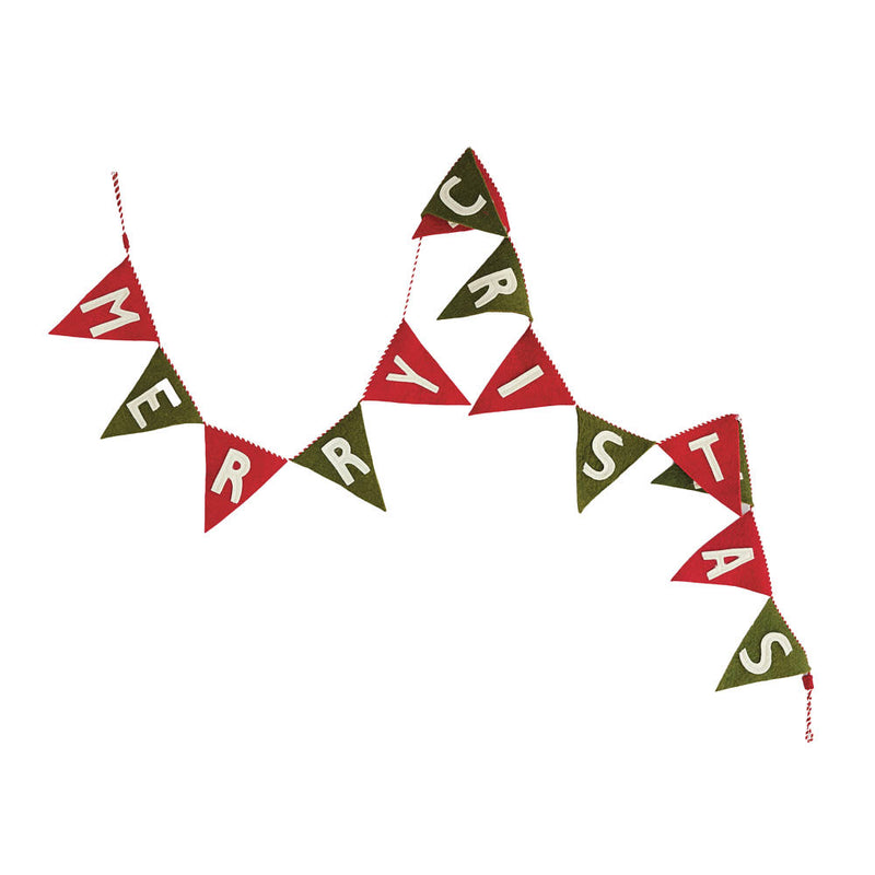 Creative Co-Op Merry Christmas Pennant Banner