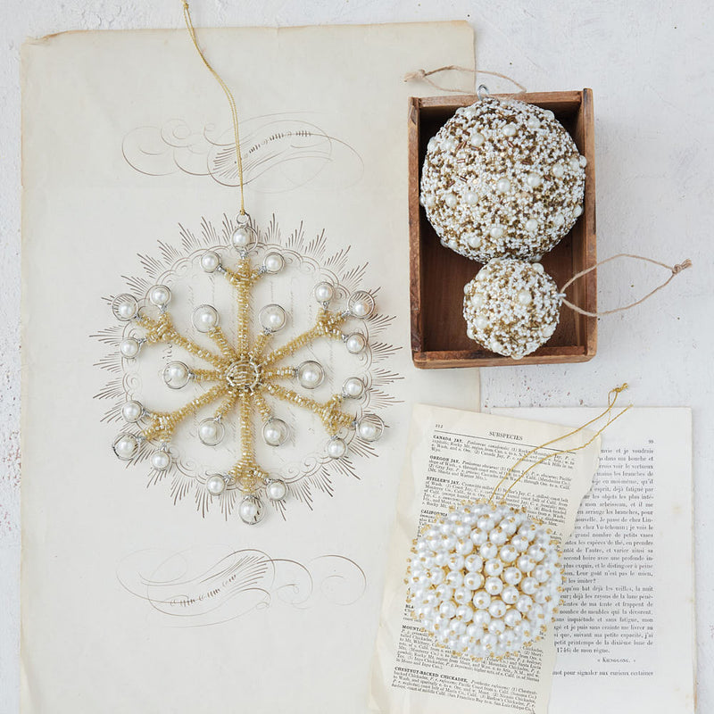 Creative Co-Op Snowflake Ornament