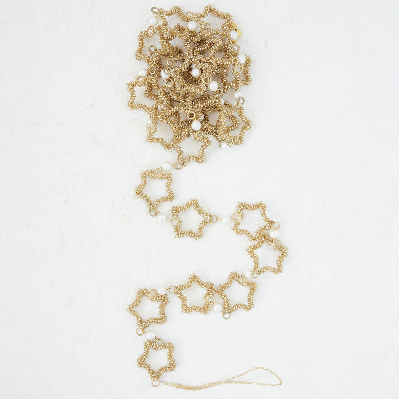 Creative Co-Op Beaded Star Garland