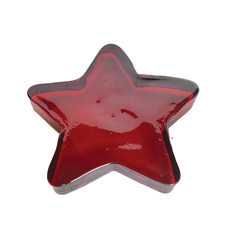 Creative Co-Op Pressed Red Glass Star Decor