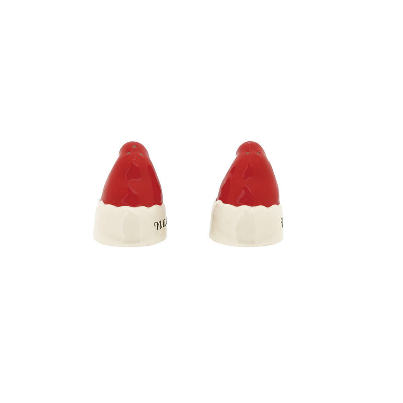 Creative Co-Op Naughty and Nice Salt and Pepper Shaker Set