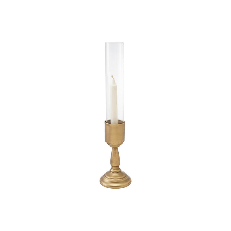 Creative Co-Op Metal and Glass Hurricane