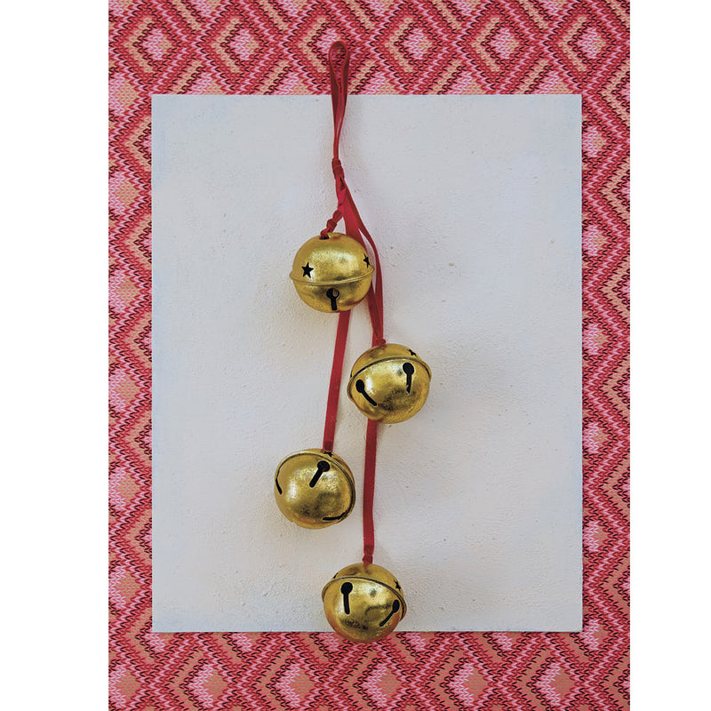 Creative Co-Op Hanging Gold Metal Bells