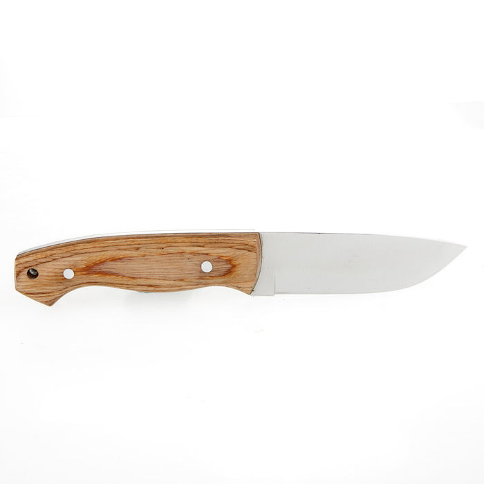 Rill Fixed Woodcutter Stainless Steel Knife w/Sheath 032