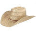 American Round Oval Sisal Vented Open Crown 4-1/4" Brim Straw Hat