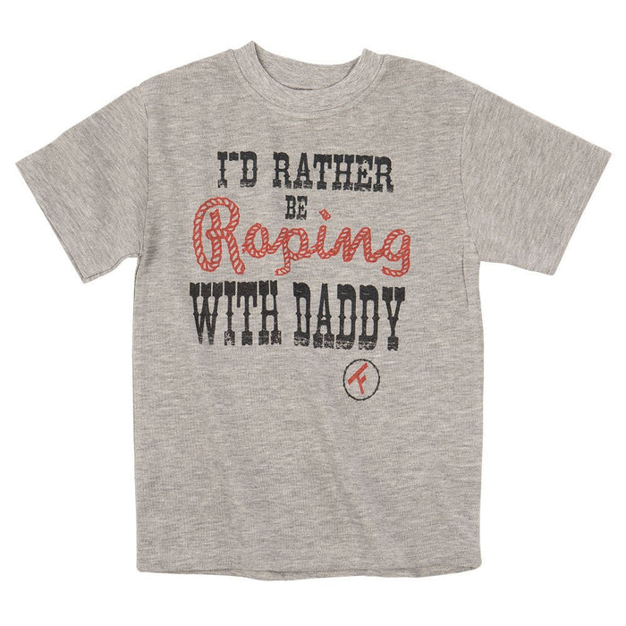 Toddler Boys Twisted Filly I'd Rather Be Ropin With Dad Tee
