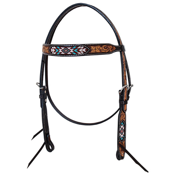 Oxbow Cheyenne Beaded Browband Headstall