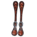 Professional's Choice Chocolate Floral Spur Straps