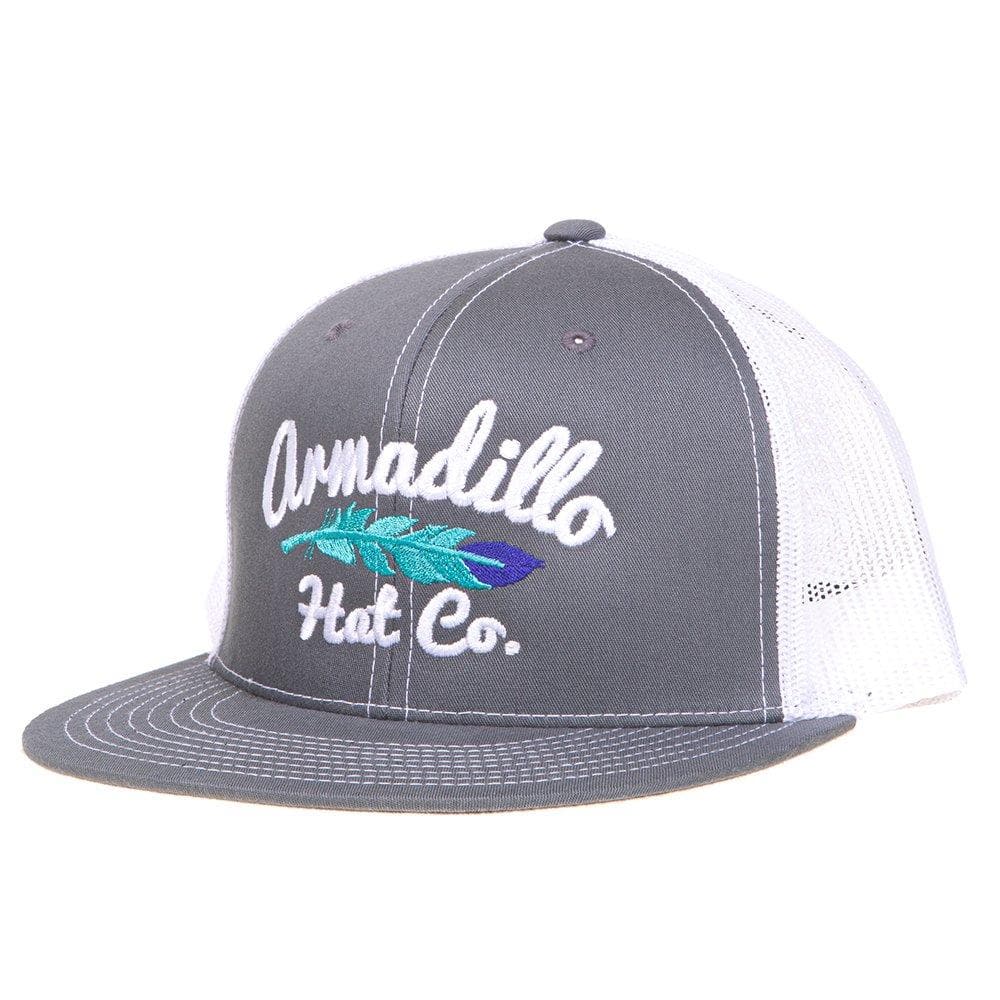 Armadillo Hat Co BRONCO Blue with White Mesh SnapBack Trucker Hat