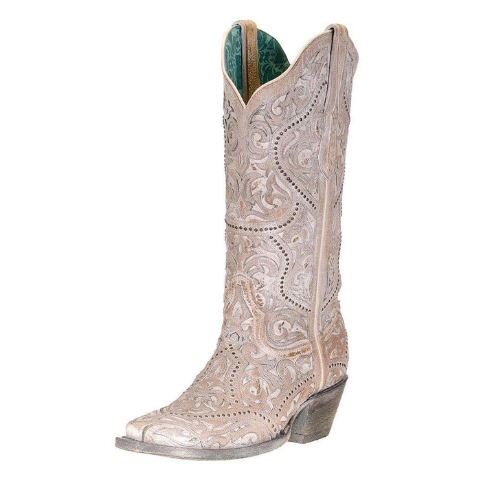 Women's Corral White Full Inlay Boots