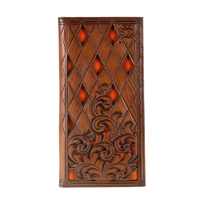 Roughy Signature Diamond Tooled Rodeo Wallet