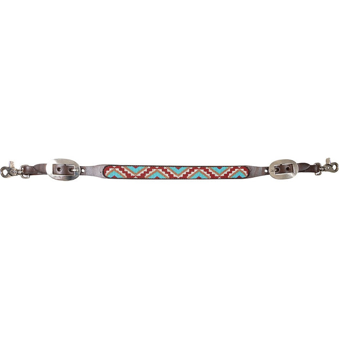 Cashel Chocolate/Tan Beaded Wither Strap
