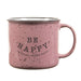 Mason Jar Label Be Happy Mug