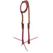 Rafter T Pink Laced Single Ear Headstall