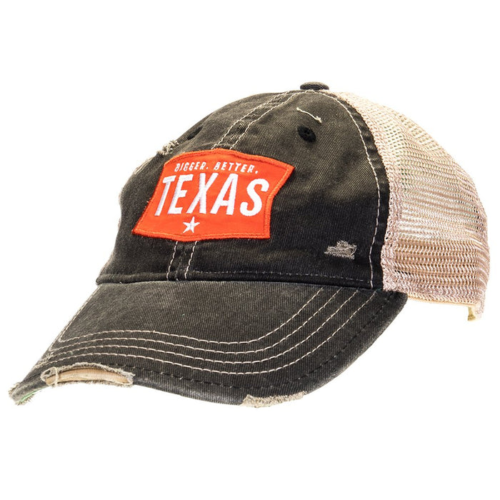 Mason Jar Label Bigger, Better Texas Snapback Cap