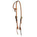 Cowboy Tack 5/8in Roughout Buckstitch Single Ear Headstall with Vegas Buckles
