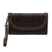 Blaire Brown Leather Tooled Clutch Wallet