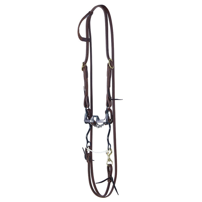 NRS by Dutton Copper Inlay One by One Cavalry Bit Bridle Set