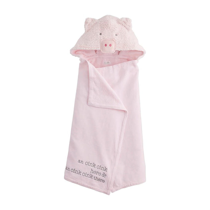 Mud Pie Baby Pig Hooded Towel