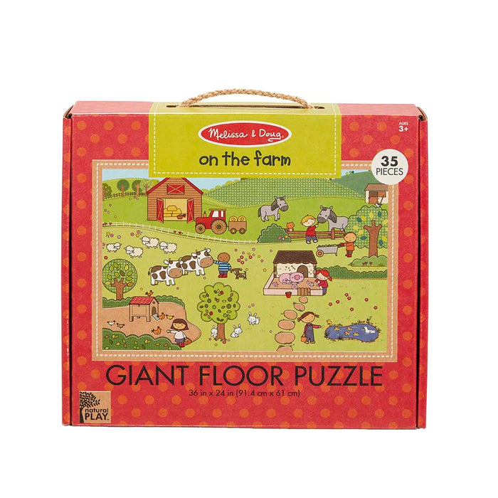 Melissa & Doug Natural Play Floor Puzzle: On The Farm