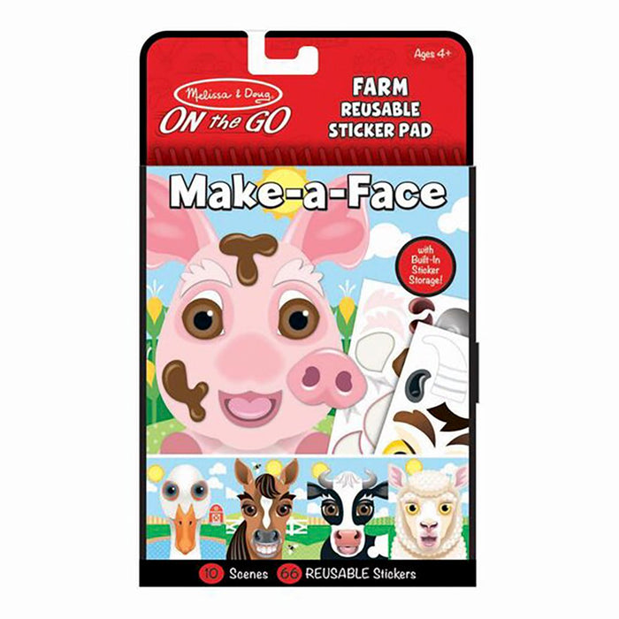 Melissa & Doug Make A Face Farm Sticker Pad
