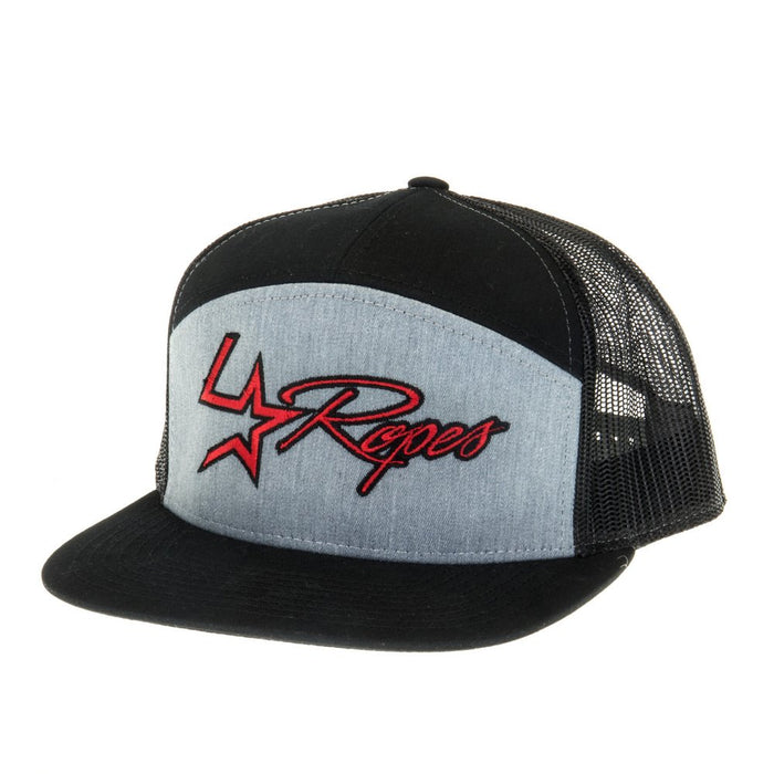 Lone Star Solid Grey Flexfit Cap with Red Logo