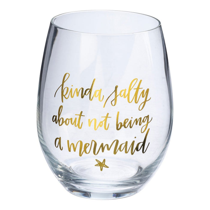 Primitives By Kathy Kinda Salty Stemless Wine Glass