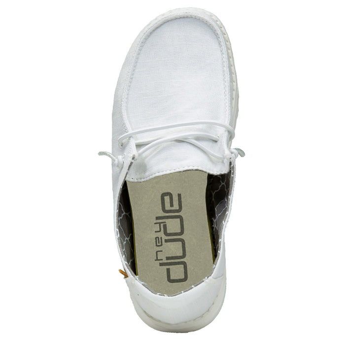 Youth Hey Dude White Wendy Casual Shoe