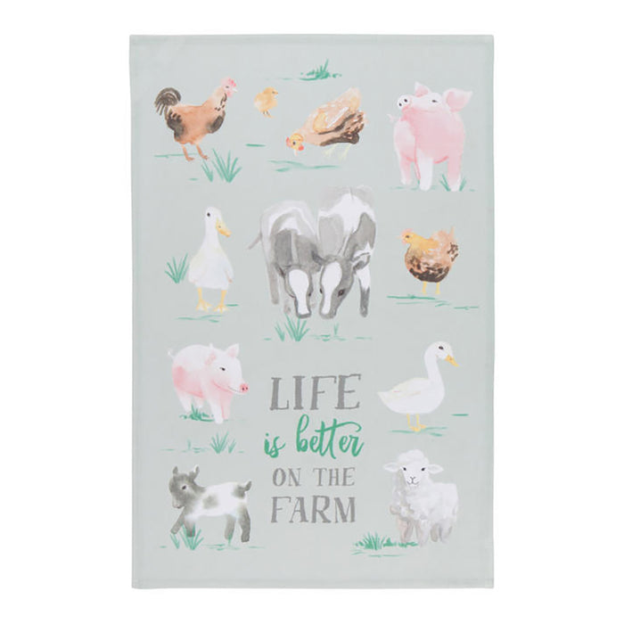 Life Is Better On The Farm Dish Towel