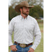 Men's Miller Ranch Cream and Brown Tattersall Plaid Shirt