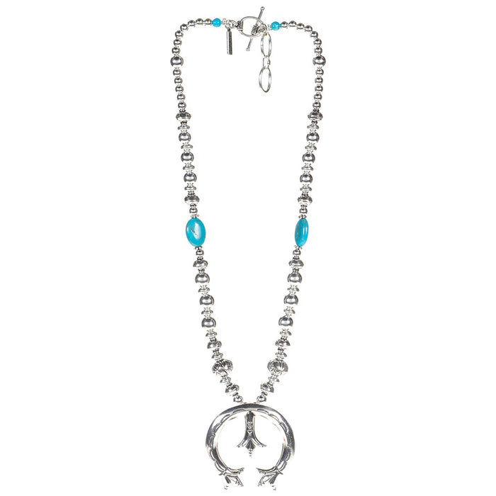 Paige Wallace Navajo Pendant Necklace with Turquoise