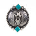 Rockin Out Jewelry 1 1/2" Scalloped Thunderbird Concho with Turquoise Accents