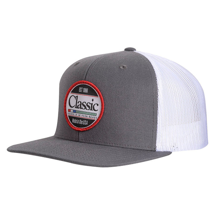 Classic Ropes Charcoal and White Patch Logo Cap