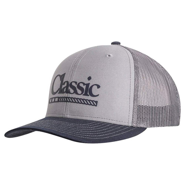 Classic Ropes Grey and Navy Silicone Logo Cap