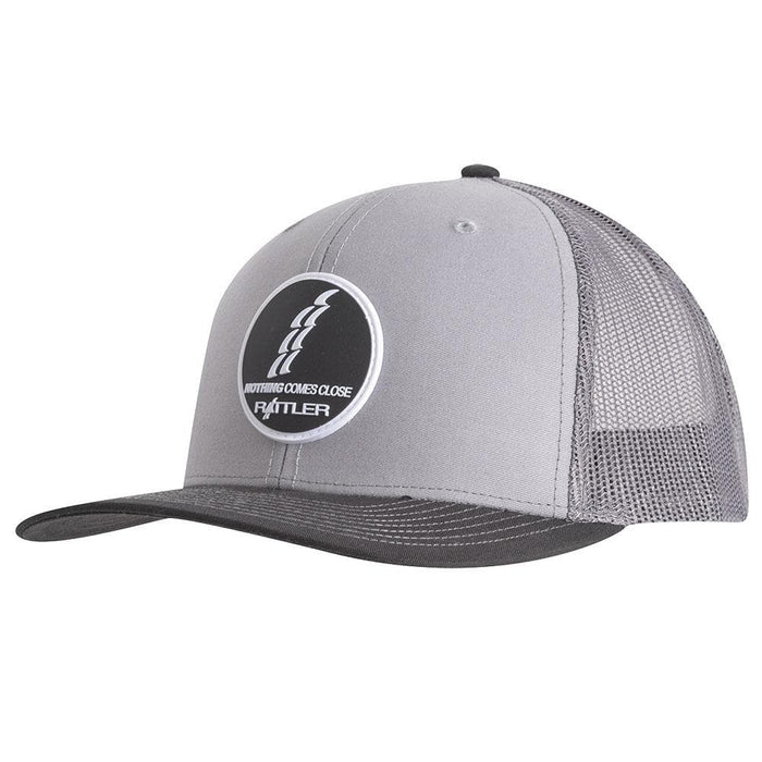 Rattler Ropes Grey and Charcoal Rubber Patch Logo Cap