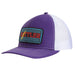 Rattler Ropes Purple and White Neon Patch Logo Cap