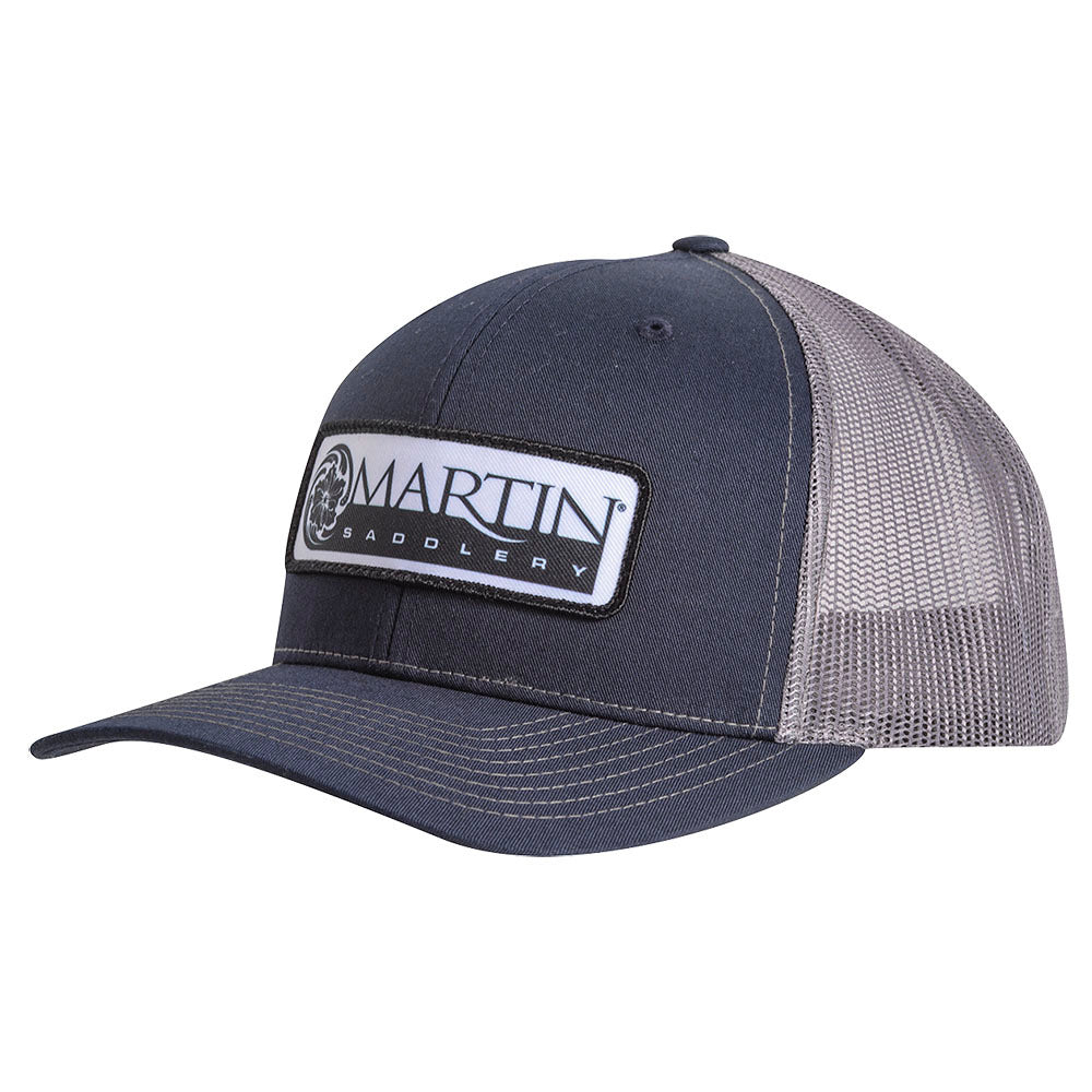 Martin Saddlery Navy and Charcoal Large Patch Logo Cap