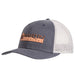 Martin Saddlery Navy and Grey Etched Leather Logo Cap