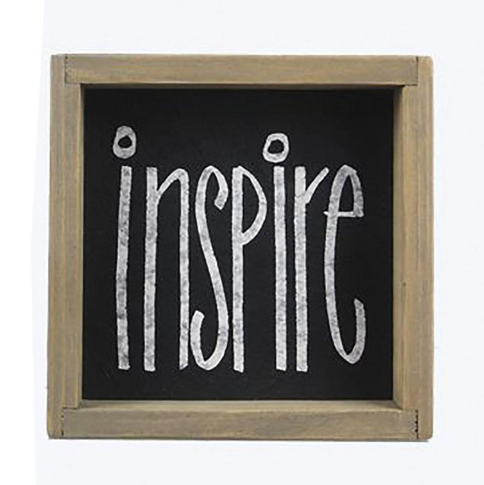 Inspire Wood Box Tabletop Sign