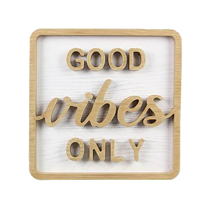 Good Vibes Only 3D Wall Art